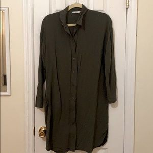 UNIQLO: Olive/Camo shirt dress
